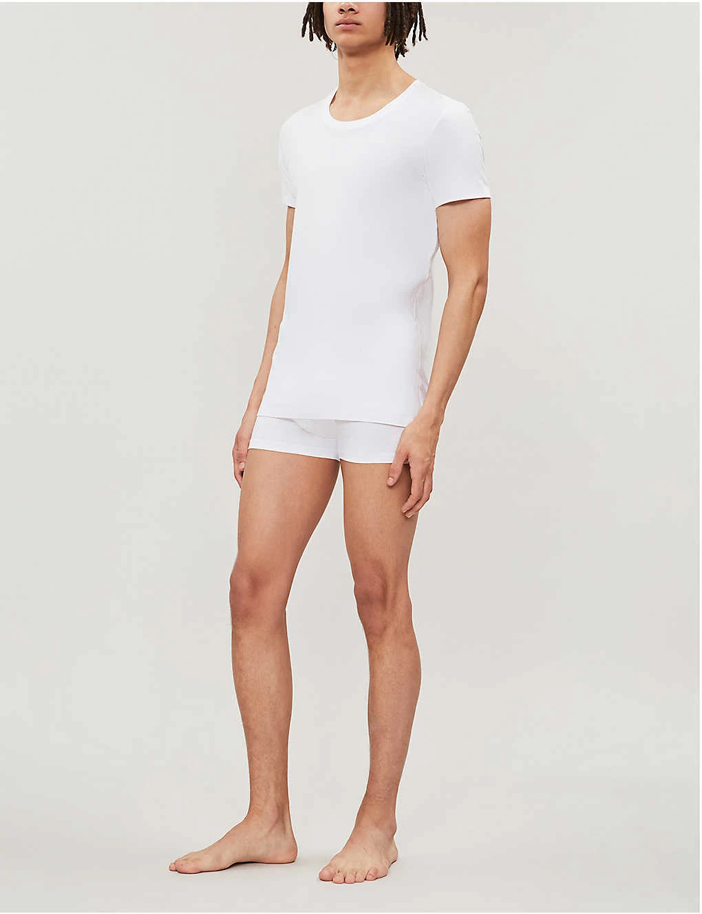 HANRO Cotton Superior Cotton-blend T-shirt 3 HANRO Cotton Superior Cotton-blend T-shirt - Image 3