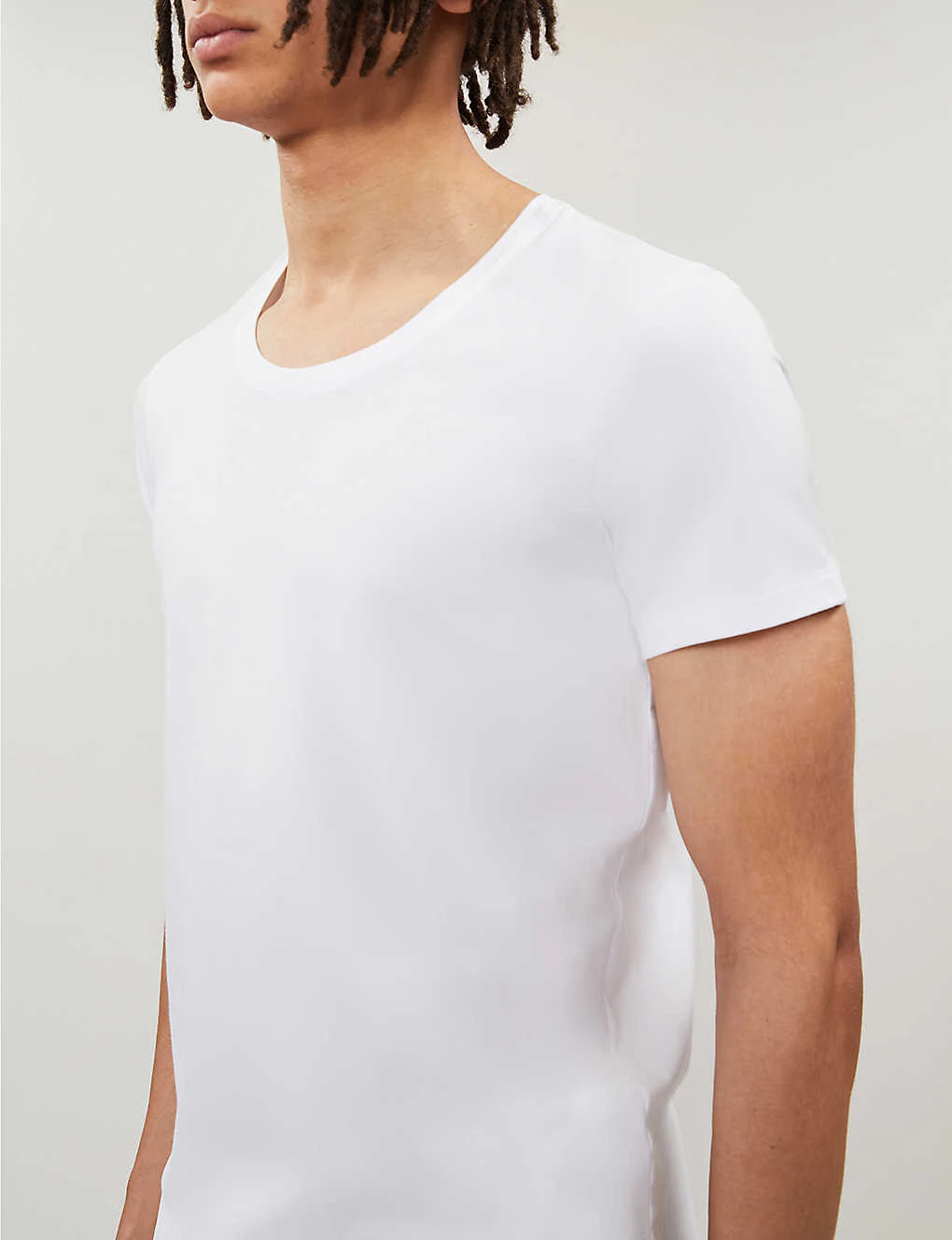 HANRO Cotton Superior Cotton-blend T-shirt 5 HANRO Cotton Superior Cotton-blend T-shirt - Image 5