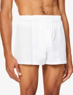 HANRO Sport-fit Cotton Boxers -AllSain Clothing Shop 102 1000262 73505101 WHITE ALT04