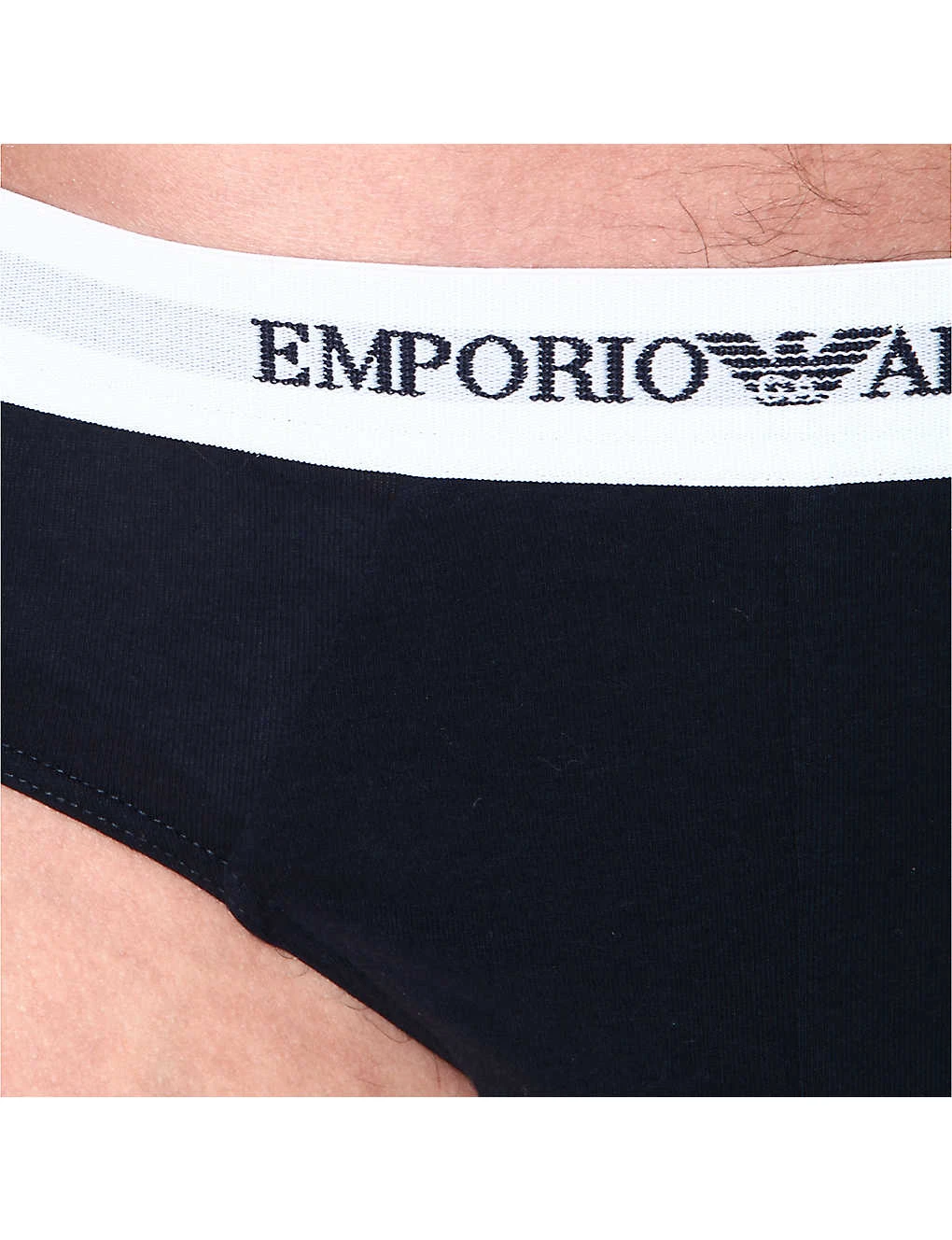 Emporio Armani Pack Of Two Logo Slim-fit Cotton Briefs 5 Emporio Armani Pack Of Two Logo Slim-fit Cotton Briefs - Image 5