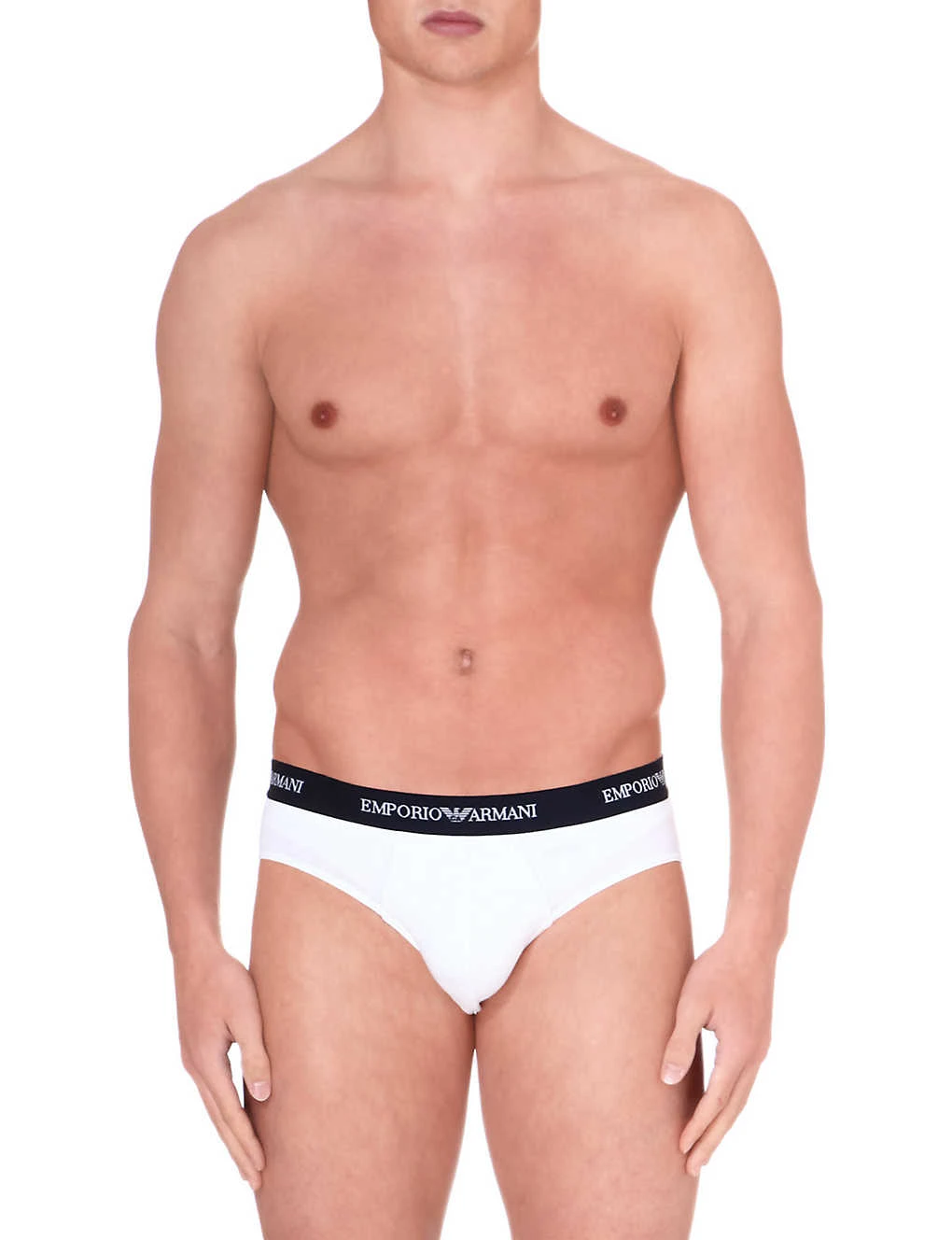 Emporio Armani Pack Of Two Logo Slim-fit Cotton Briefs 6 Emporio Armani Pack Of Two Logo Slim-fit Cotton Briefs - Image 6