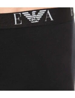 Emporio Armani Pack Of Two Logo-detail Regular-fit Stretch-cotton Boxers -AllSain Clothing Shop 102 3004825 CC71511128407320 BLACK ALT04