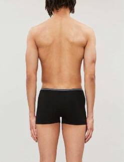 Pure Comfort Classic-fit Stretch-cotton Trunks 7 Pure Comfort Classic-fit Stretch-cotton Trunks -AllSain Clothing Shop 102 85418922 172136501 BLACK ALT01
