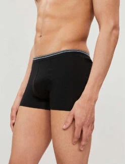Pure Comfort Classic-fit Stretch-cotton Trunks 8 Pure Comfort Classic-fit Stretch-cotton Trunks -AllSain Clothing Shop 102 85418922 172136501 BLACK ALT02