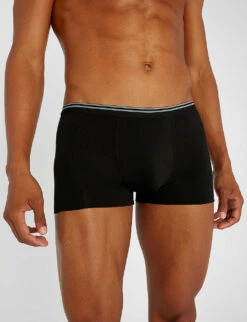 Pure Comfort Classic-fit Stretch-cotton Trunks 9 Pure Comfort Classic-fit Stretch-cotton Trunks -AllSain Clothing Shop 102 85418922 172136501 BLACK ALT03