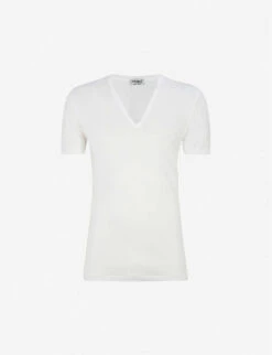 Deep V-neck T-shirt