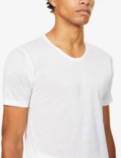 Crew-neck Cotton T-shirt -AllSain Clothing Shop 102 85418922 252812501 WHITE ALT04