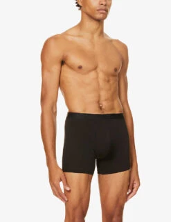 Jack Slim-fit Pima-cotton Trunks -AllSain Clothing Shop 102 89001966 8545JACK001BLA BLACK ALT02