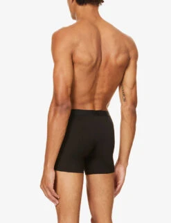 Jack Slim-fit Pima-cotton Trunks -AllSain Clothing Shop 102 89001966 8545JACK001BLA BLACK ALT03