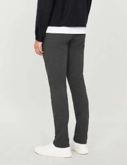 Paige Stafford Slim-fit Tapered-leg Stretch-jersey Trousers 8 Paige Stafford Slim-fit Tapered-leg Stretch-jersey Trousers -AllSain Clothing Shop 1042 3002369 M8073747013 ICEDBLACK ALT02