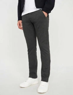 Paige Stafford Slim-fit Tapered-leg Stretch-jersey Trousers 9 Paige Stafford Slim-fit Tapered-leg Stretch-jersey Trousers -AllSain Clothing Shop 1042 3002369 M8073747013 ICEDBLACK ALT03