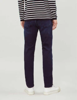 7 For All Mankind Slimmy Tapered Luxe Performance Plus Slim-fit Tapered Jeans -AllSain Clothing Shop 1043 3005683 JSMXA230IP DEEPBLUE ALT02