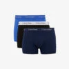 Calvin Klein Pack Of Three Modern Essentials Classic-fit Stretch-cotton Trunks