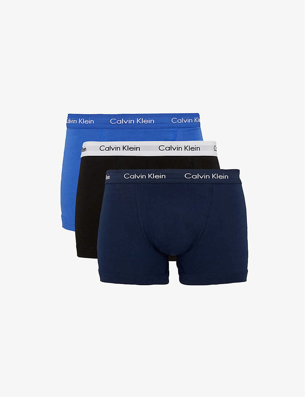 Calvin Klein Pack Of Three Modern Essentials Classic-fit Stretch-cotton Trunks 1 Calvin Klein Pack Of Three Modern Essentials Classic-fit Stretch-cotton Trunks