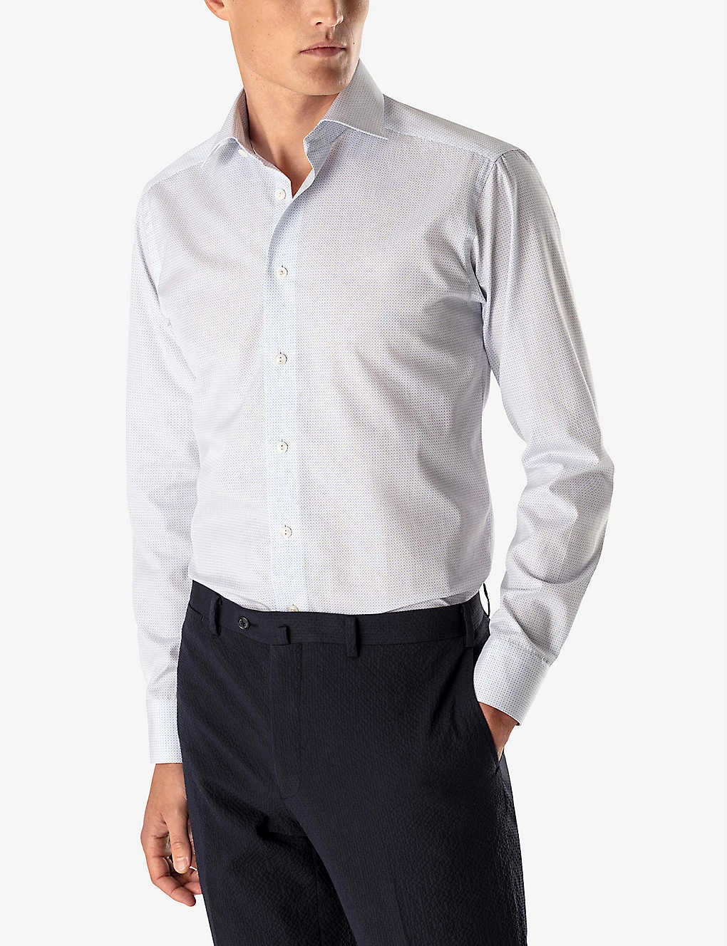 ETON Slim-fit Dot-print Cotton-poplin Shirt 2 ETON Slim-fit Dot-print Cotton-poplin Shirt - Image 2