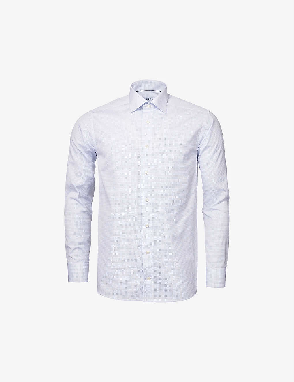 ETON Slim-fit Dot-print Cotton-poplin Shirt 1 ETON Slim-fit Dot-print Cotton-poplin Shirt