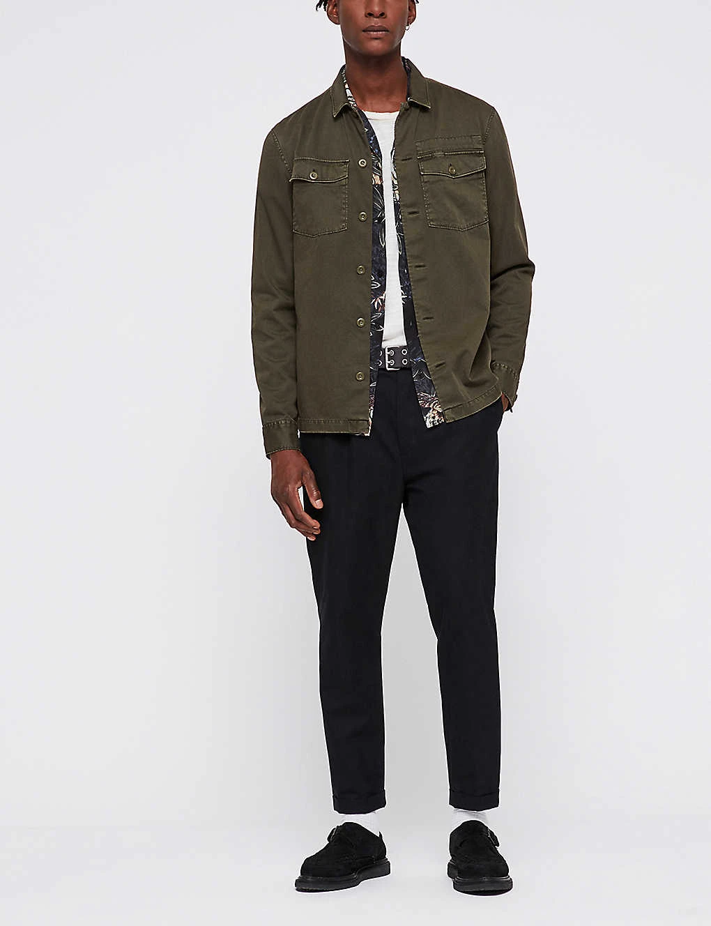AllSaints Spotter Slim-fit Cotton-twill Shirt 3 AllSaints Spotter Slim-fit Cotton-twill Shirt - Image 3