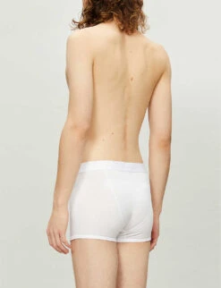 Sunspel Q82 Regular-fit Cotton Trunks -AllSain Clothing Shop R00053554 WHITE ALT01