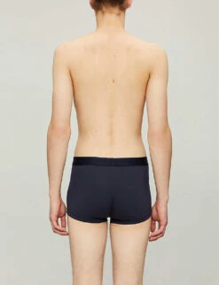 Sunspel Stretch-cotton Trunks 6 Sunspel Stretch-cotton Trunks -AllSain Clothing Shop R00053605 NAVY ALT01