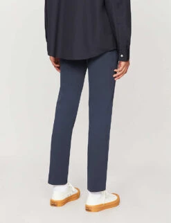 Paige Stafford Slim-fit Tapered Stretch-jersey Trousers 8 Paige Stafford Slim-fit Tapered Stretch-jersey Trousers -AllSain Clothing Shop R00082314 DEEPANCHOR ALT02