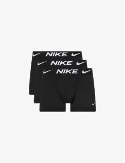 Nike Pack Of Three Everyday Stretch-cotton Jersey Micro Trunks