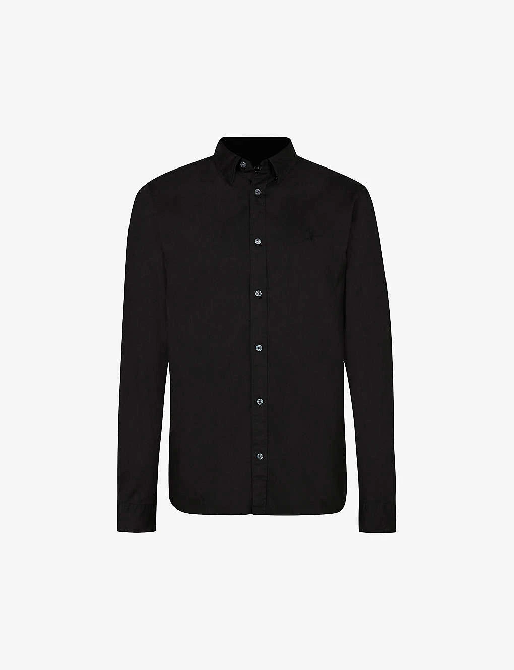 AllSaints Hawthorne Slim-fit Stretch-cotton Shirt 1 AllSaints Hawthorne Slim-fit Stretch-cotton Shirt