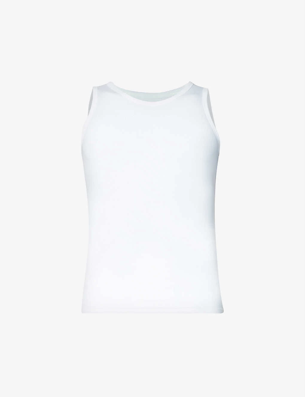 Spanx Sculpt Regular-fit Stretch-cotton Tank Top 1 Spanx Sculpt Regular-fit Stretch-cotton Tank Top