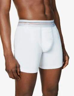 Spanx Sculpt Mid-rise Regular-fit Stretch-cotton Boxers 7 Spanx Sculpt Mid-rise Regular-fit Stretch-cotton Boxers -AllSain Clothing Shop R03699082 WHITE ALT03