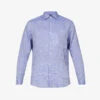 Antonio Regular-fit Cutaway-collar Linen Shirt
