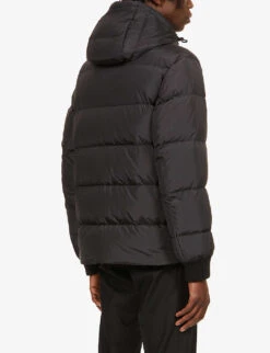 Boss Padded Quilted Recycled-polyester And Down Jacket -AllSain Clothing Shop R03782398 BLACK ALT03