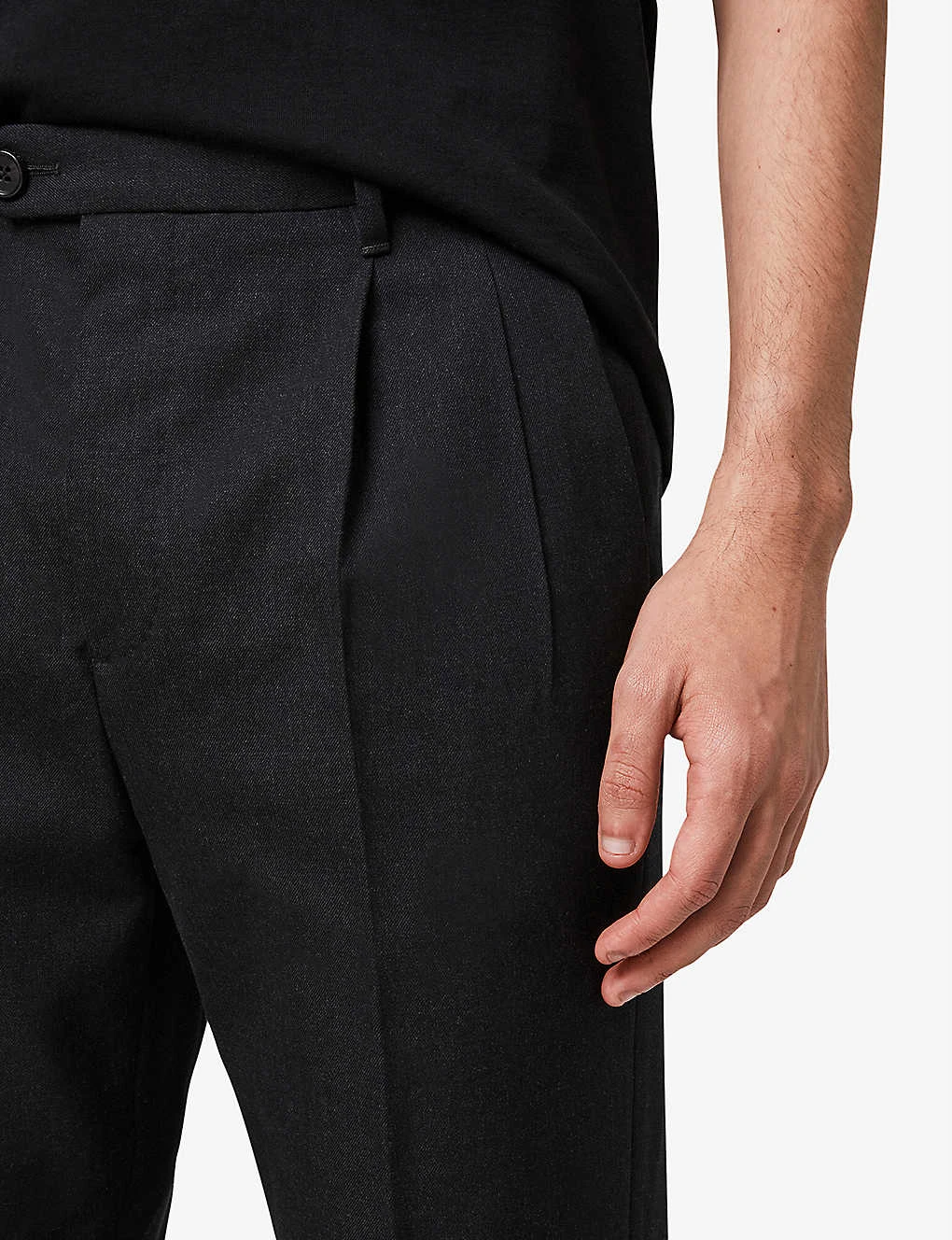 AllSaints Tallis Slim-fit Cropped Cotton-blend Trousers 5 AllSaints Tallis Slim-fit Cropped Cotton-blend Trousers - Image 5