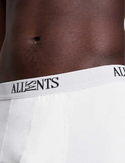AllSaints Pack Of Three Wren Regular-fit Stretch-cotton Boxer Briefs 6 AllSaints Pack Of Three Wren Regular-fit Stretch-cotton Boxer Briefs -AllSain Clothing Shop R03813901 WHITEWHITEWH ALT02