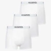 AllSaints Pack Of Three Wren Regular-fit Stretch-cotton Boxer Briefs