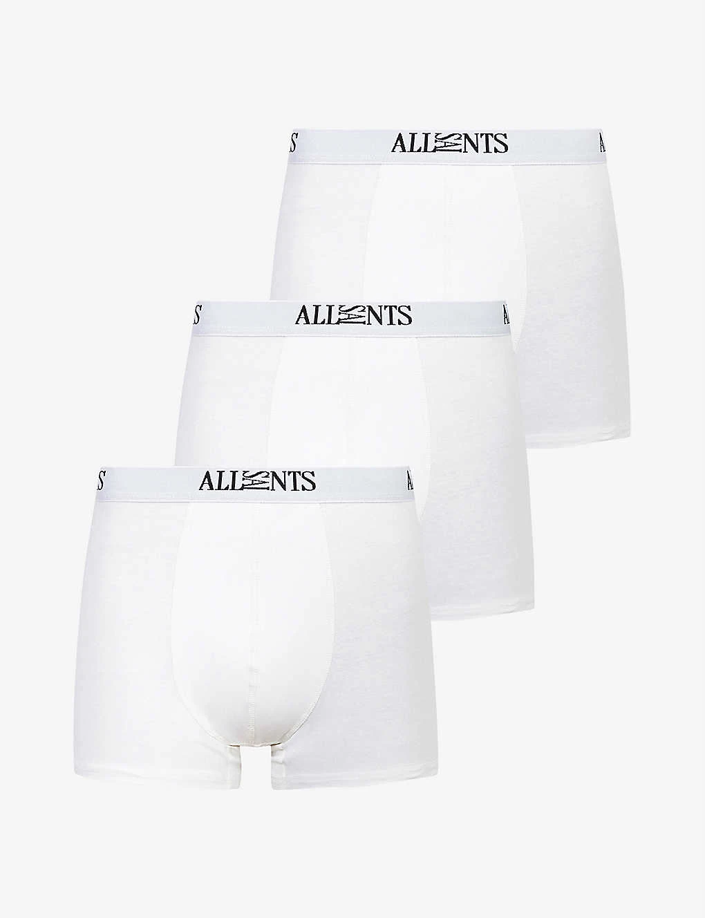 AllSaints Pack Of Three Wren Regular-fit Stretch-cotton Boxer Briefs 1 AllSaints Pack Of Three Wren Regular-fit Stretch-cotton Boxer Briefs