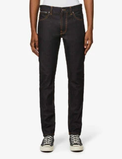 Nudie Jeans Lean Dean Regular-fit Tapered-leg Stretch-denim Jeans 9 Nudie Jeans Lean Dean Regular-fit Tapered-leg Stretch-denim Jeans -AllSain Clothing Shop R03895906 DRYTRUESELVAGE ALT02