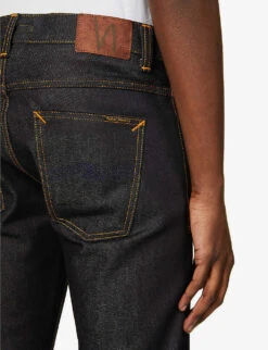 Nudie Jeans Lean Dean Regular-fit Tapered-leg Stretch-denim Jeans 12 Nudie Jeans Lean Dean Regular-fit Tapered-leg Stretch-denim Jeans -AllSain Clothing Shop R03895906 DRYTRUESELVAGE ALT05