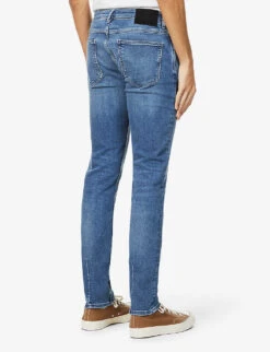 NEUW Iggy Slim-fit Straight-leg Cotton-blend Jeans -AllSain Clothing Shop R03923413 ARTFUL ALT03