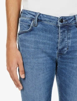 NEUW Iggy Slim-fit Straight-leg Cotton-blend Jeans -AllSain Clothing Shop R03923413 ARTFUL ALT04