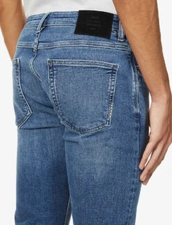 NEUW Iggy Slim-fit Straight-leg Cotton-blend Jeans -AllSain Clothing Shop R03923413 ARTFUL ALT05