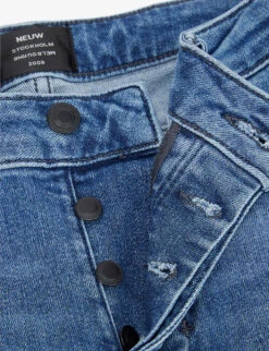 NEUW Iggy Slim-fit Straight-leg Cotton-blend Jeans -AllSain Clothing Shop R03923413 ARTFUL ALT06