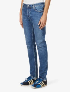 NEUW Lou Slim-fit Straight Cotton-blend Jeans -AllSain Clothing Shop R03923414 DESTINATION ALT02