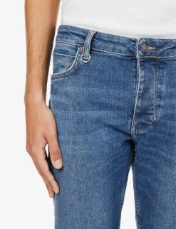 NEUW Lou Slim-fit Straight Cotton-blend Jeans -AllSain Clothing Shop R03923414 DESTINATION ALT04