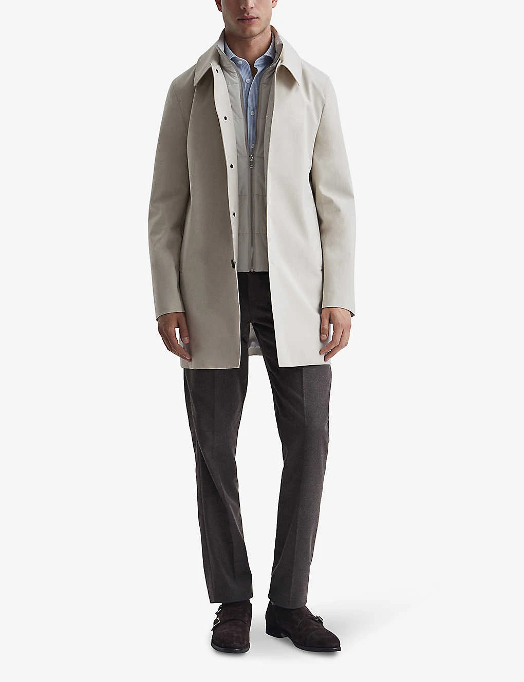 Reiss Perrin Single-breasted Woven Jacket 2 Reiss Perrin Single-breasted Woven Jacket - Image 2