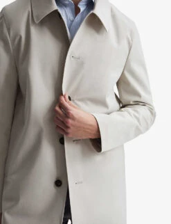 Reiss Perrin Single-breasted Woven Jacket 11 Reiss Perrin Single-breasted Woven Jacket -AllSain Clothing Shop R03925381 STONE ALT05