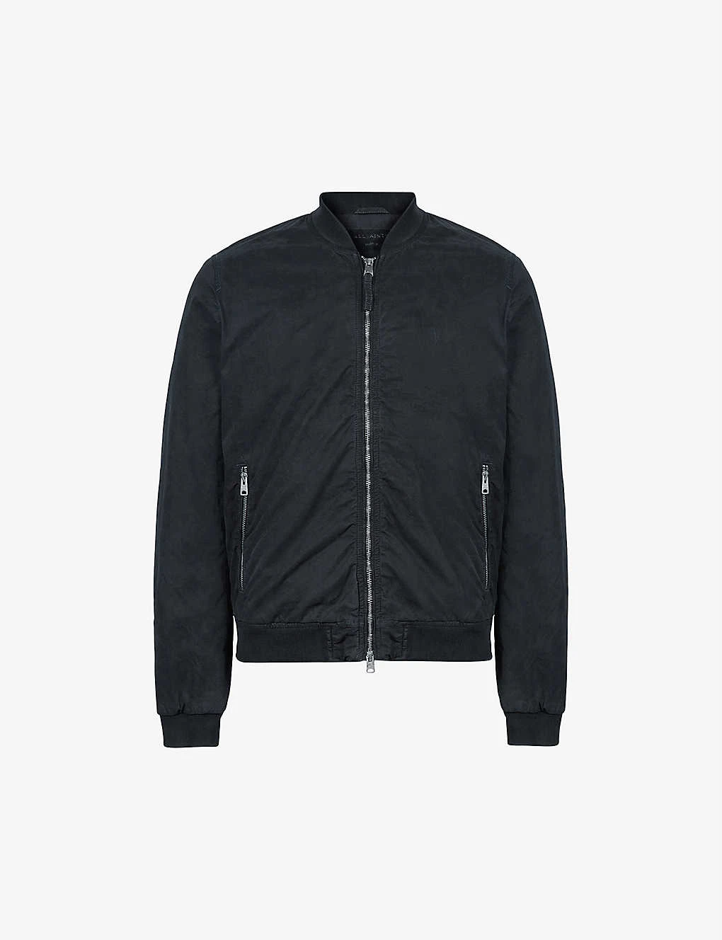 AllSaints Lows Logo-embroidered Padded Organic-cotton Bomber Jacket 1 AllSaints Lows Logo-embroidered Padded Organic-cotton Bomber Jacket