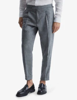 Reiss Map Tapered Mid-rise Stretch-woven Trousers 7 Reiss Map Tapered Mid-rise Stretch-woven Trousers -AllSain Clothing Shop R03945840 INDIGO ALT02