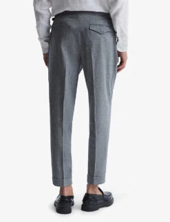 Reiss Map Tapered Mid-rise Stretch-woven Trousers 8 Reiss Map Tapered Mid-rise Stretch-woven Trousers -AllSain Clothing Shop R03945840 INDIGO ALT03