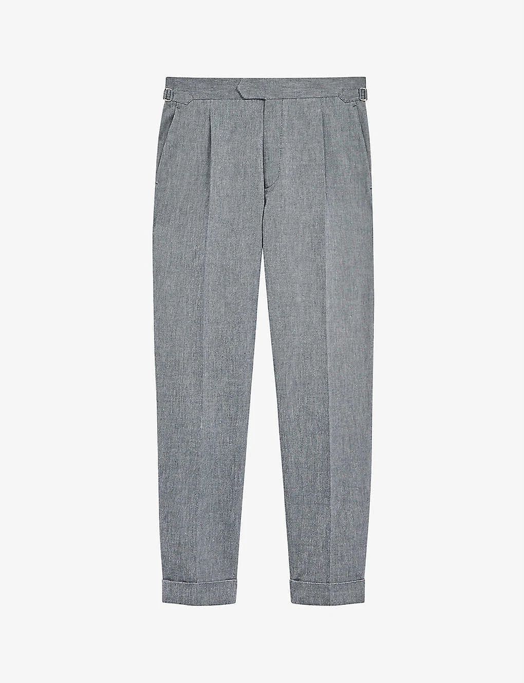 Reiss Map Tapered Mid-rise Stretch-woven Trousers 1 Reiss Map Tapered Mid-rise Stretch-woven Trousers