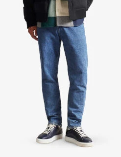 Ted Baker Kinstun Straight-leg Mid-rise Jeans 6 Ted Baker Kinstun Straight-leg Mid-rise Jeans -AllSain Clothing Shop R03946245 MIDBLUE ALT02