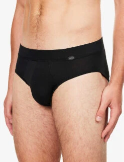 HANRO Logo Stretch-jersey Briefs 7 HANRO Logo Stretch-jersey Briefs -AllSain Clothing Shop R03953442 DEEPBLACK ALT03